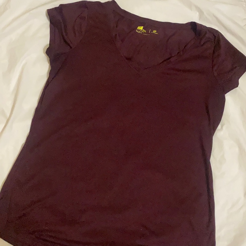 Maroon workout top